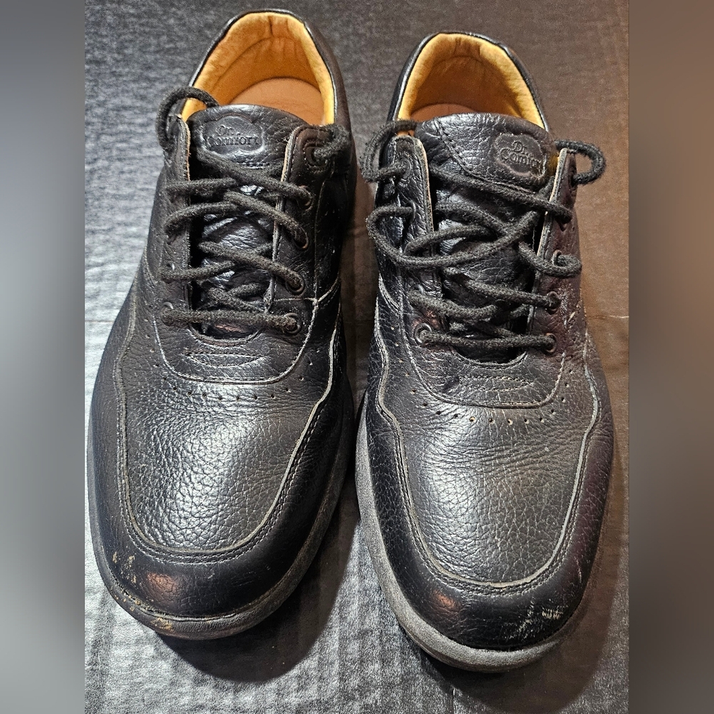 Dr. Comfort Robert 7010 Size 8XY‎ Black Leather Lace Up Diabetic Comfort Shoes
